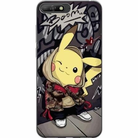 Huawei Y6 (2018) Genomskinligt Skal Pokemon