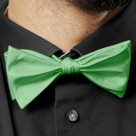 Mint Green Basic Self-Tie Bow Tie for Men - Self-tie bow ties