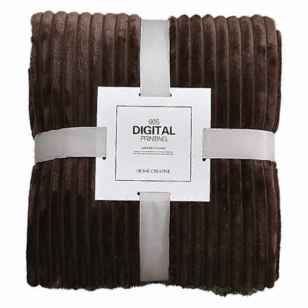 Fleecefilt i flanell för soffa, mjuk filt, enfärgat överkast, plyschöverdrag för säng, present, C