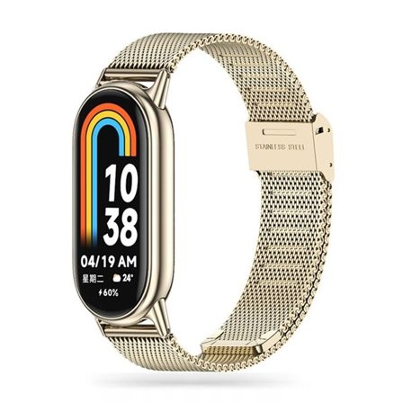 Tech-Protect MilaneseBand-rem for Xiaomi Smart Band 8 / 8 NFC - Beige