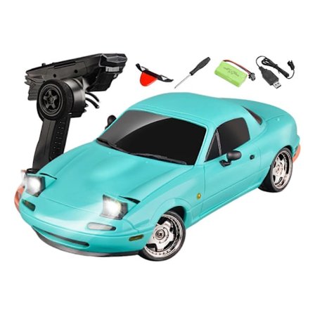 [LLC] 1/18 mittakaavan RC Drift -auto, Mini Mazda MX-5 RC -automalli 2,4 GHz RWD Miata RC -ajoneuvot gyrolla LED-valoille aikuisille harrastuslelut