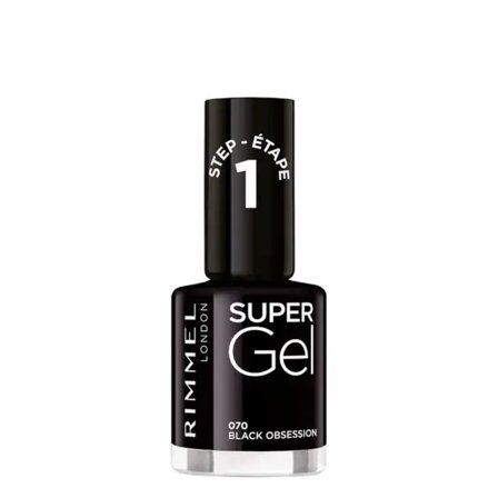 Rimmel Smalto Unghie Super Gel Colore 070 Black Obsession 12ml