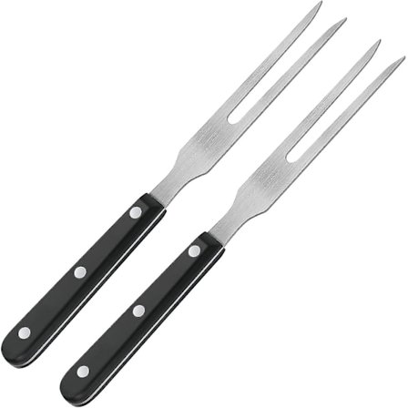 2 stycken Carving Fork Pot Forks Rostfritt Stål Kött Serveringsgaffel Med Plast
