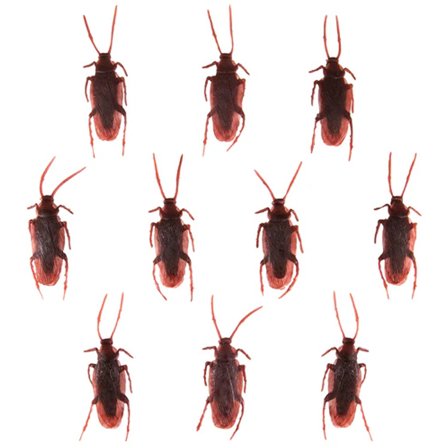 Halloween Konfetti Röda Kackerlackor 10-pack