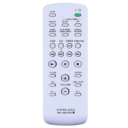 Kaukosäädin Sony Mini Hi-Fi -järjestelmälle RM-AMU006 Korvaava kaukosäädin FST-ZUX9 LBT-ZUX9 MHC-EX9