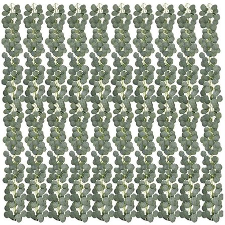 10 stk sett 60Ft kunstig eukalyptus girlander eukalyptus vinstokker falske sølv dollar eukalyptus blader vinstokker planter