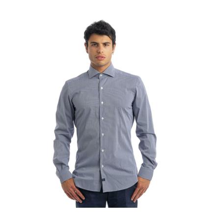 Fay, Shirt Blauw, Heren, Maat:L,stretch
