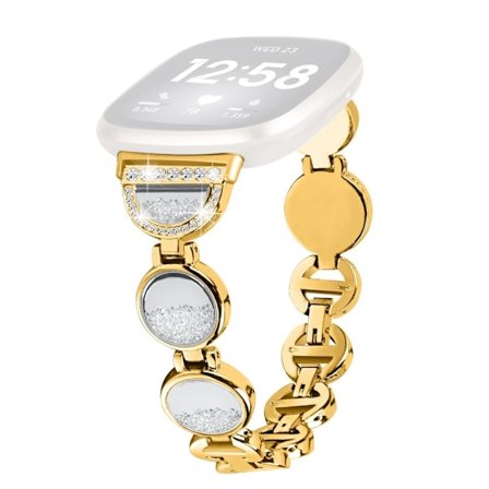 Armband med strassdekor Fitbit Sense / Versa 3 - Guld