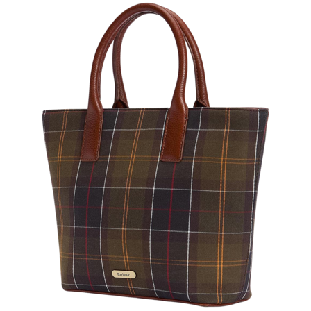 Barbour W's Birch Tartan Tote Bag Classic Tartan