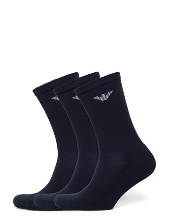Men's Knit Short Socks Navy Emporio Armani