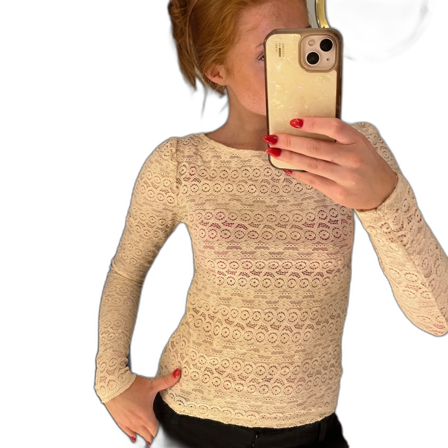 Vit blus från Lindex XS