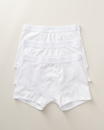 RYVLS 3 Pack Boxers Vit Underkläder Kille - Kids Brand Store