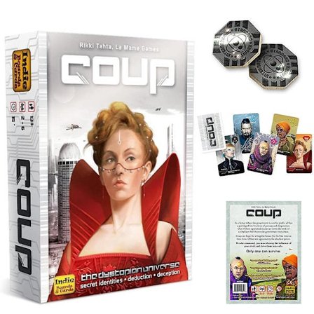 Indie Boards And Cards Coup The Dystopian Universe Kortspil Familiespil Gaveideer [HK]