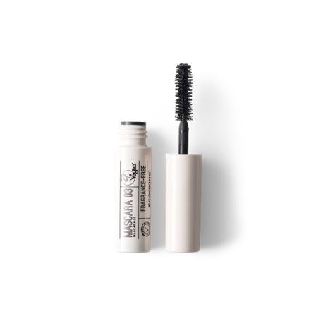 Ecooking Mini Mascara 03 - Nylonbørste, Længde & Volumen, Ekstra Længde, Adskiller, Volumen, Handy