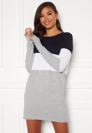 ONLY Lillo L/S Dress Knit Night Sky Klær