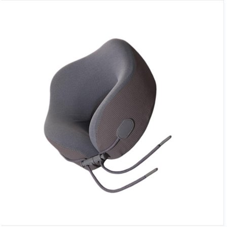 Memory Foam rejsepude i U-form med ergonomisk støtte og aftageligt vaskbart betræk - ideel til fly, bil og kontor Gray