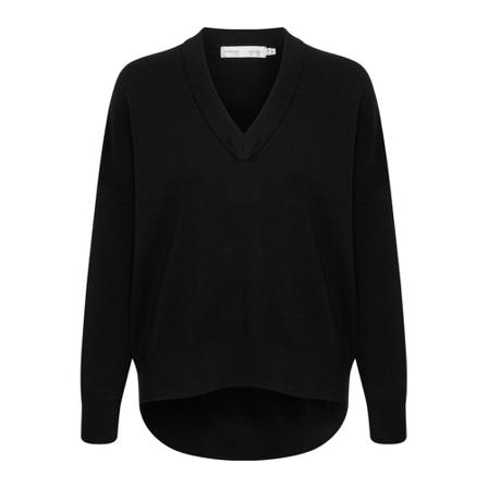 InWear Inwear Fosteriw V-Neck Strik 30106899 Black Sort, Dame Striktrøjer