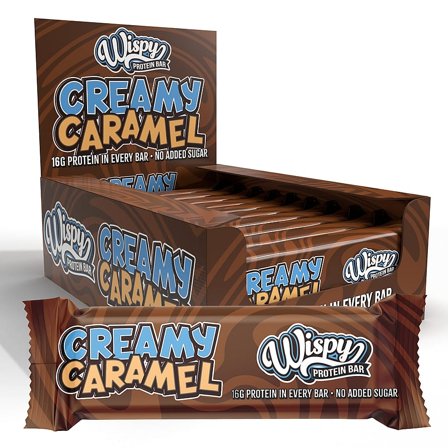 Wispy Nutrition Creamy Caramel 10 pak, Sport & Velvære, Protein & Energi, Energi- Og Proteinbarer