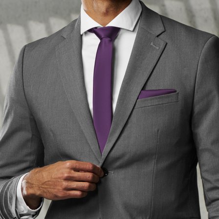 Dark Purple 6cm Basic Tie for Men - Skinny ties