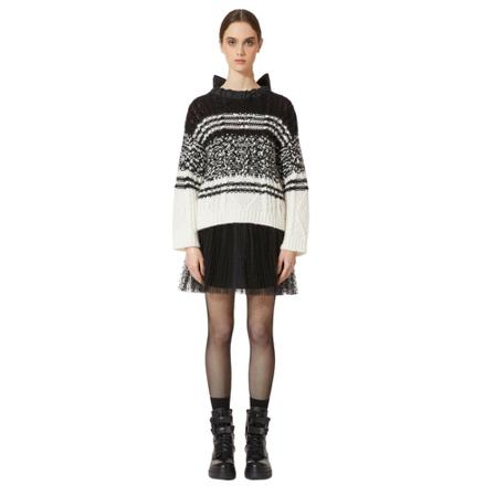 RED Valentino, Sweater Czarny, Kobieta, Rozmiar: S