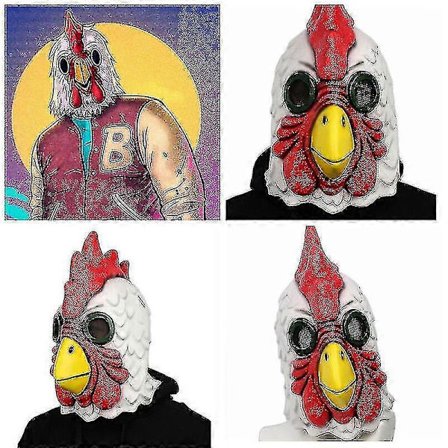 Richard Rooster Maske Hotline Miami Spil Cosplay Rekvisit Latex Halloween Maske Voksen