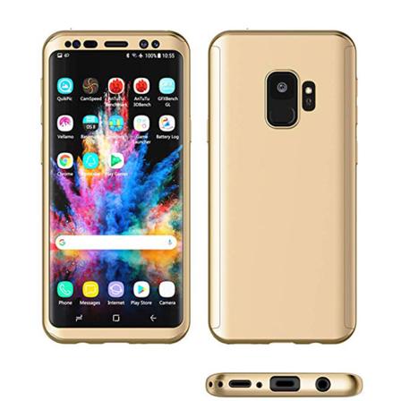 Smart Skyddsskal med Skärmskydd - Samsung Galaxy S9 Guld