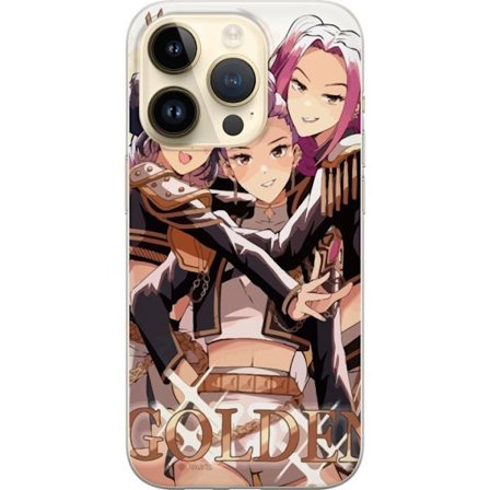 Kompatibelt Mobilskal till Apple Apple iPhone 14 Pro K-Pop Demon Hunters guld svart anime trio kpop e-sport inspirerad design kraftfull stil