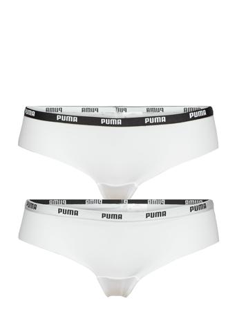Puma Women Microfiber Brazilian 2P Lingerie Panties Brazilian Panties Hvit PUMA