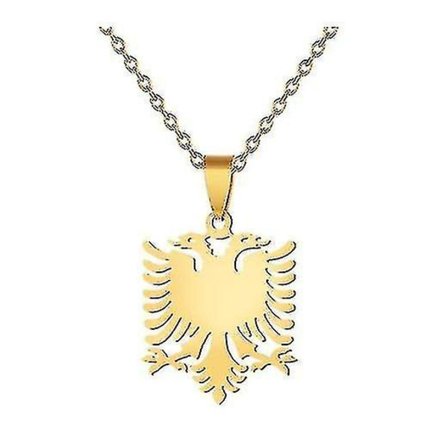 Halsband med karta över albansk örn