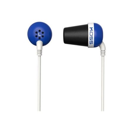 In-ear hörlurar - Koss - PLUG - 3,5 mm jack - Akustisk isolering - Blå