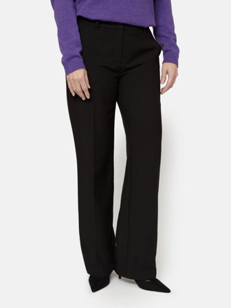 BRANDTEX - Bukser - Sort - Skrålommer / Pressefolder