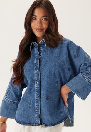 ONLY-Onlgrace 3/4 HEART EMB DNM SHI-M