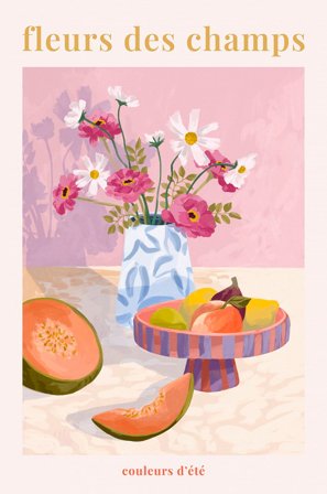 Pelcasa - Plakat Fleur - Rosa - Posters - Fra Homeroom