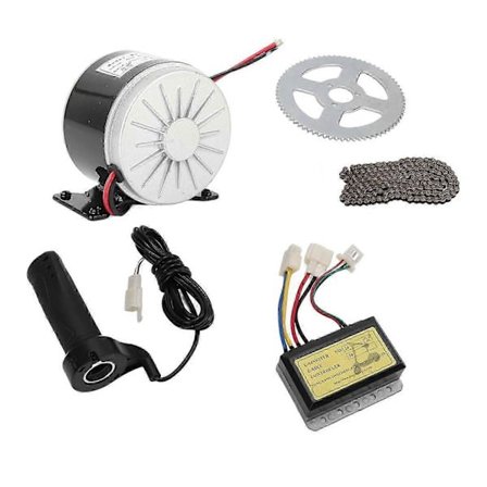 12V 250W Elektrisk Cykel Motor Kit 2750RPM Höghastighets Elektrisk Växelmotor med Kontroller Kompatibel med Motorcykel YEMAA-Perfet