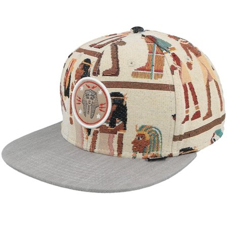 Djinns - Beige snapback Czapka Z Daszkiem - Tutanch Linen/Grey Snapback @ Hatstore