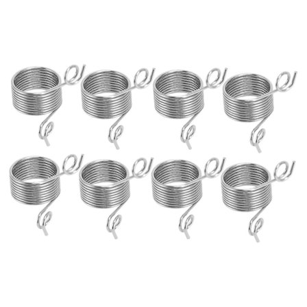 8 st Stickade Ringar Garn Guide Spiral Tummehållare Rostfritt Stål Finger Stickning Ringar för Hemanvändning