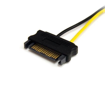 StarTech SATA Power to 8 Pin PCI Express Video Card Power Cable Adapter - Strømkabel - SATA-strøm (hann) til 8-pins PCIe-strøm (hann) - 15 cm