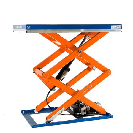 Løftebord, Dobbelsaks, 1300x1000 mm, kap 1000 kg, løftehøyde 1600 mm