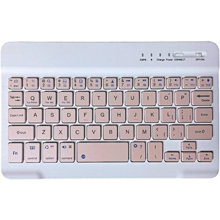 Ultra-slank Bluetooth-tastatur, bærbar, oppladbar, trådløs, kompakt for Android Windows Tablet Mobiltelefon iOS iPhone iPad