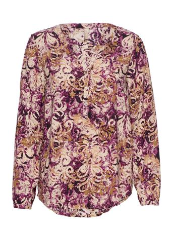 Sc-Agda Bluse Langærmet Multi/mønstret Soyaconcept