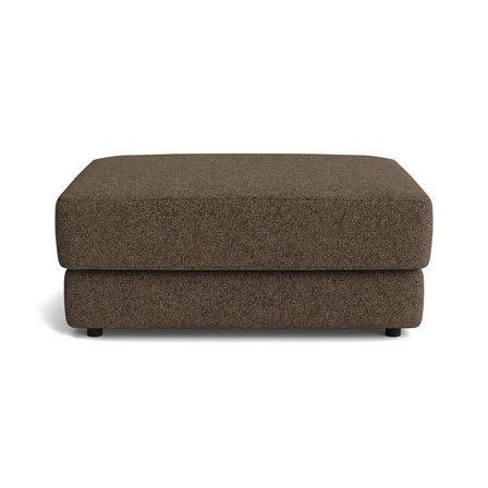 Sevilla Pouf Modesto Braun Hocker Modernes Design Bequemer Sitzhocker für Wohnzimmer Komfort 43cm Höhe Rechteckig Gepolstert Zeitlos Elegant
