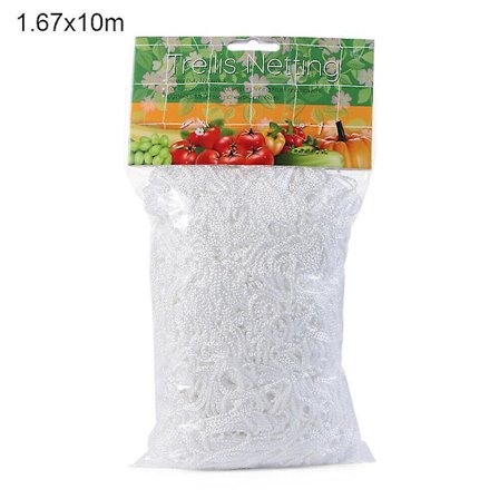 Haveplante Klatreplante Net Hegn Espaliernet Støtte Klatreplanteværktøj (FMY) Hvid 5m