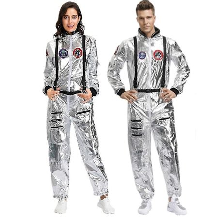 Astronaut Kostume Karneval Cosplay Party Rumdragt Cosplay Kvinder M Kvinder-WELLNGS Kvinder