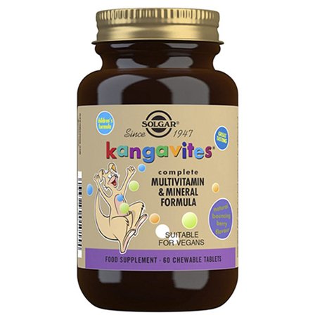 Solgar Kangavites Børnevitamin Bouncing Berry 60 tabl., Helse & Madvarer, Børnevitaminer, Multivitaminer Til Børn