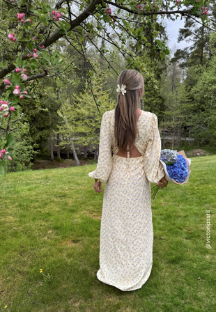 Bubbleroom Occasion-Balloon Sleeve Wrap Gown-XS