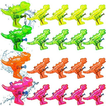 20 delar dinosaurievattenpistolleksaker Dinosaurie Strong Squirt Guns Mini Dinosaur Colorful Squirt Water Guns Outdoor Water Fighting Leksaker 