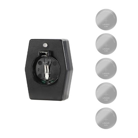 [COQQ] 5 stk. Oppladbare knappcellebatterier med Type-C-lader - Ladeadapter for LIR2032, 2025 og 2016 batterier 0.04