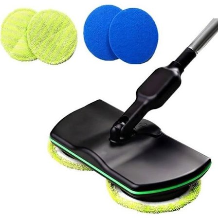 Professionel moppe, voks- og poleringsmoppe, trådløs elektrisk moppe til parketgulve - EU-stik