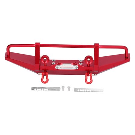 RC-alumiiniseos etupuskuri kiinnitystolpalla SCX10 90046 90047 1/10 RC-ryömintäautolle, punainen
