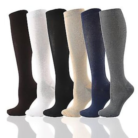 Rejse Strømper Kompressionsstrømper Til Mænd Og Kvinder Ns2(XXL Sort)